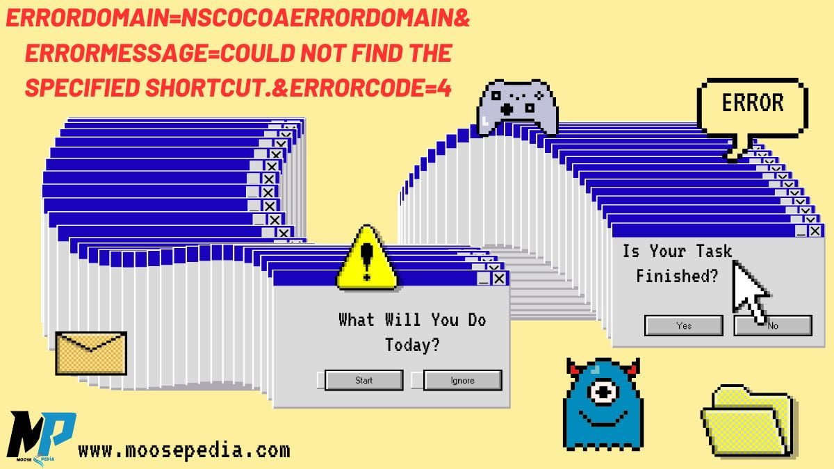 Understanding the Error: errordomain=nscocoaerrordomain&errormessage=could not find the specified shortcut.&errorcode=4